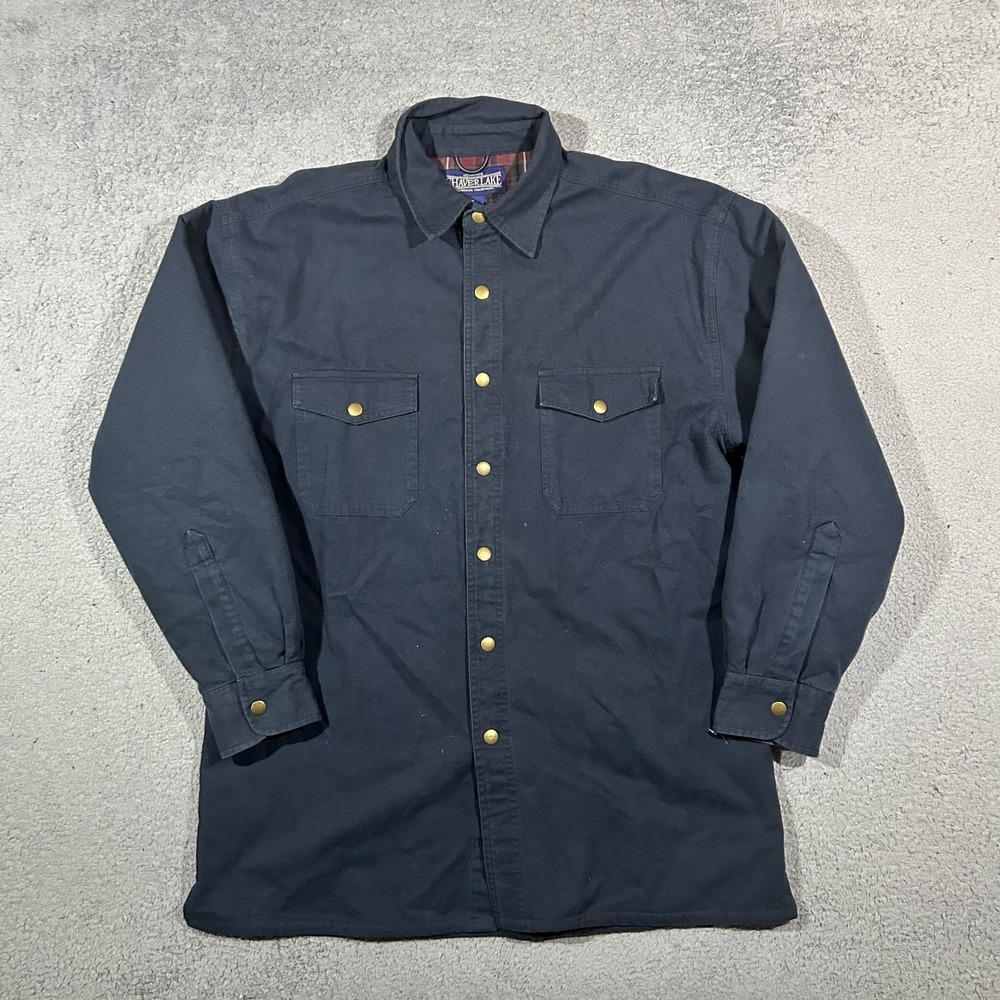 Shaver Lake Flannel Long Sleeve Button Down Casual Dress Shirt Mens Medium #2669